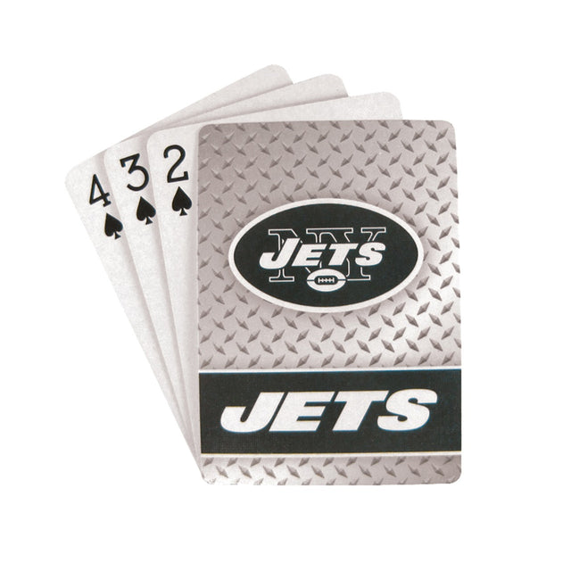 Naipes de los New York Jets con placa de diamante