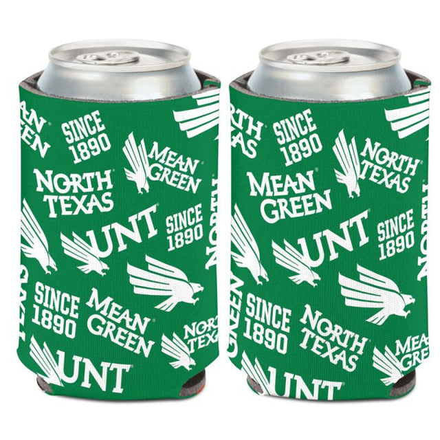 Enfriador de latas SCATTERPRINT de North Texas Mean Green, 12 oz.