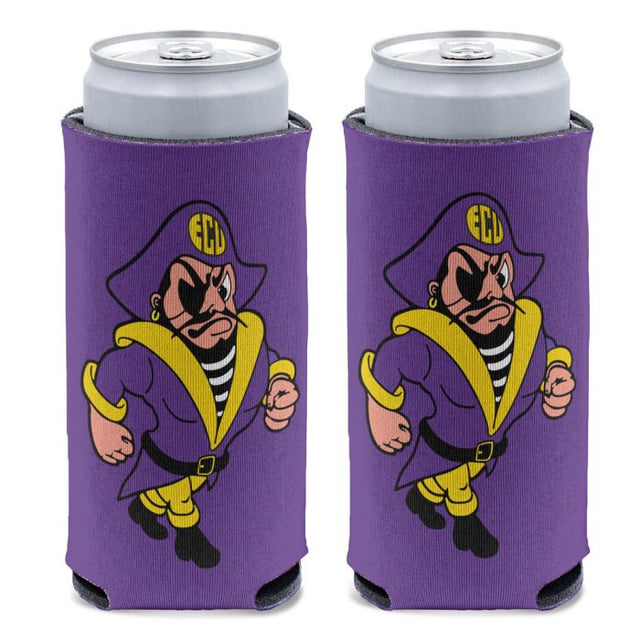 Enfriador de latas delgadas de 12 oz de East Carolina Pirates/College Vault