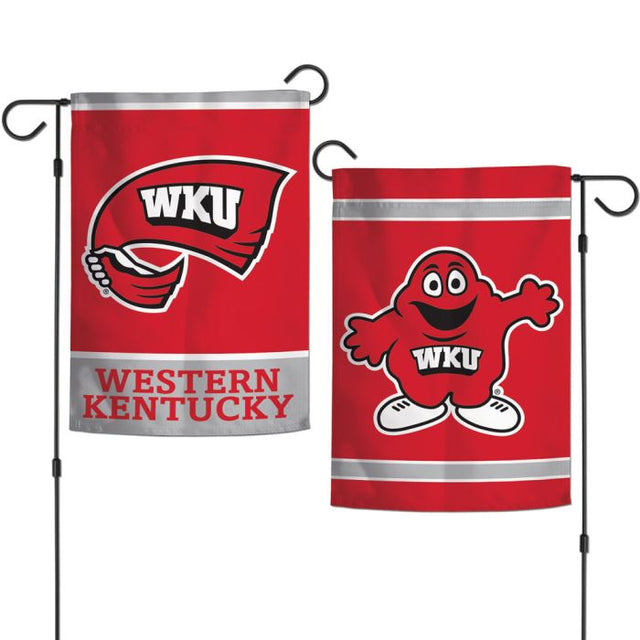 Banderas de jardín de Western Kentucky Hilltoppers de 2 lados, 12,5" x 18"