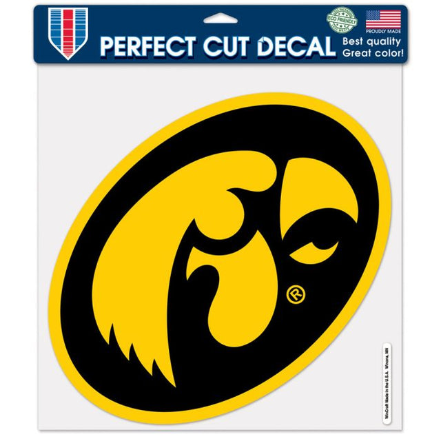 Calcomanía de color de corte perfecto de Iowa Hawkeyes de 12" x 12"