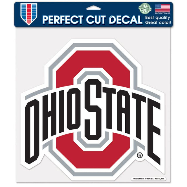 Calcomanía de color de corte perfecto de Ohio State Buckeyes de 12" x 12"