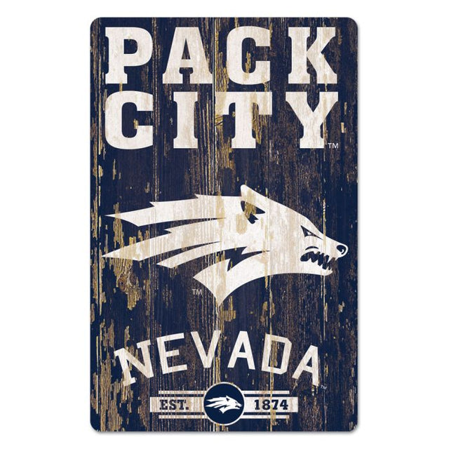 Nevada Wolf Pack Wood Sign 11" x 17" 1/4" thick