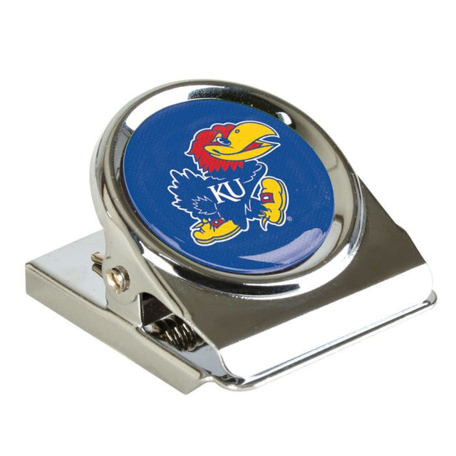 Kansas Jayhawks Metal Magnet Clip