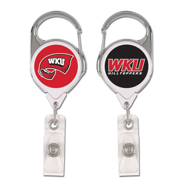 Titulares de insignias premium de Western Kentucky Hilltoppers Retract 2S