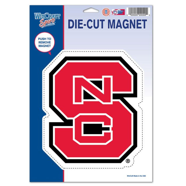 NC State Wolfpack Die Cut Logo Magnet 6.25" x 9"