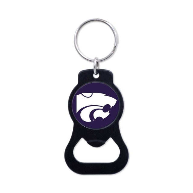 Kansas State Wildcats Black Bottle Opener Key Ring