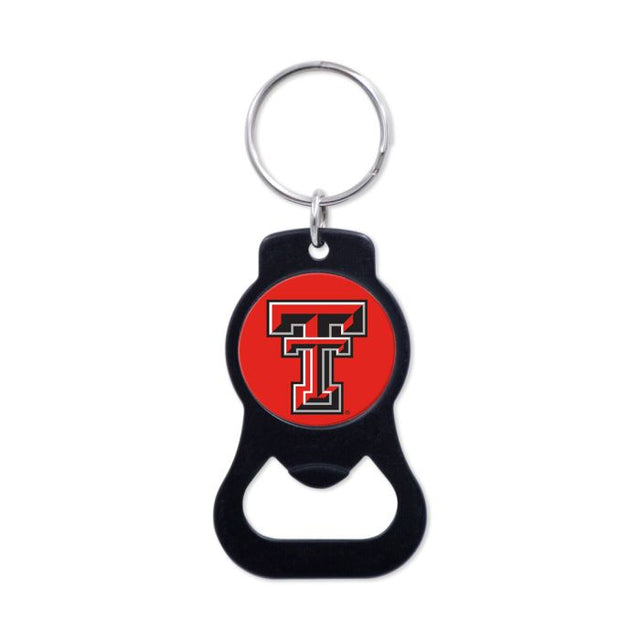 Llavero con abrebotellas de los Texas Tech Red Raiders en color negro