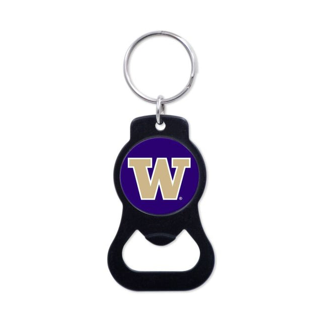 Washington Huskies Black Bottle Opener Key Ring