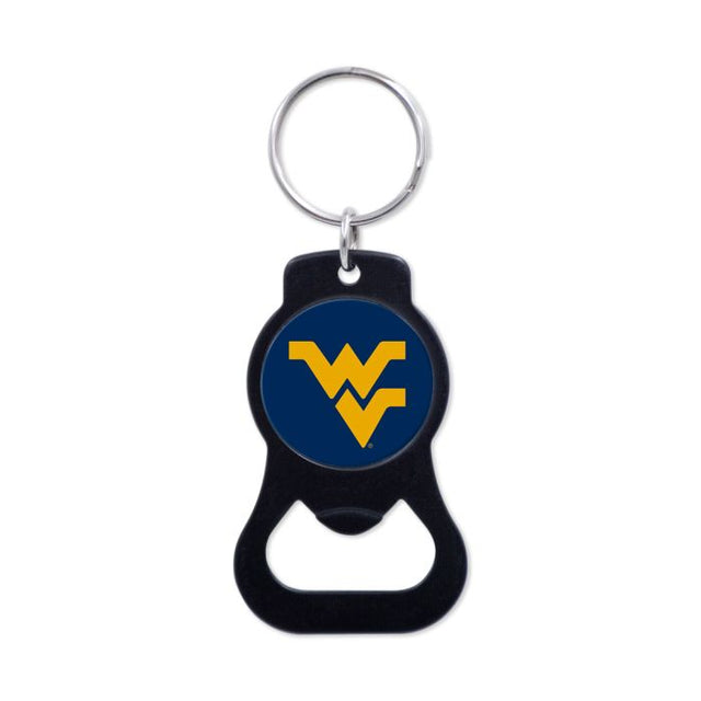 West Virginia Mountaineers Black Bottle Opener Key Ring