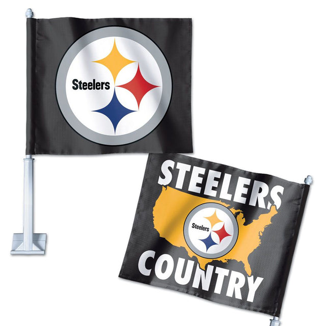 Lema para el coche con la bandera de los Pittsburgh Steelers