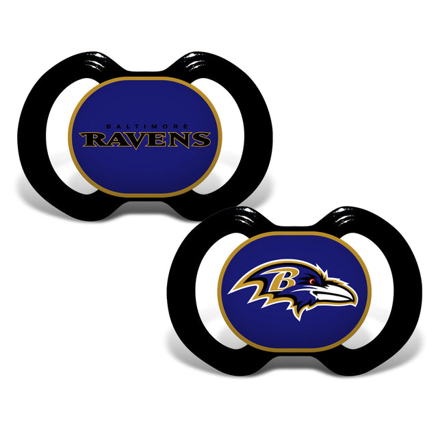 Paquete de 2 chupetes de los Baltimore Ravens