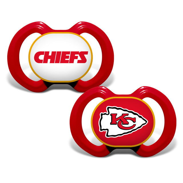 Paquete de 2 chupetes alternativos de los Kansas City Chiefs