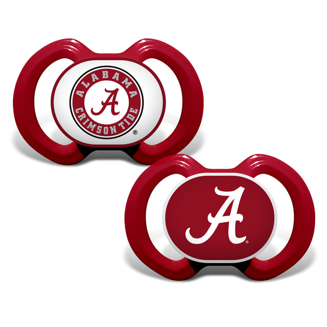 Paquete de 2 chupetes alternativos Alabama Crimson Tide