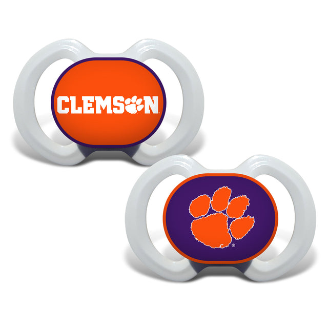 Paquete de 2 chupetes alternativos de Clemson Tigers