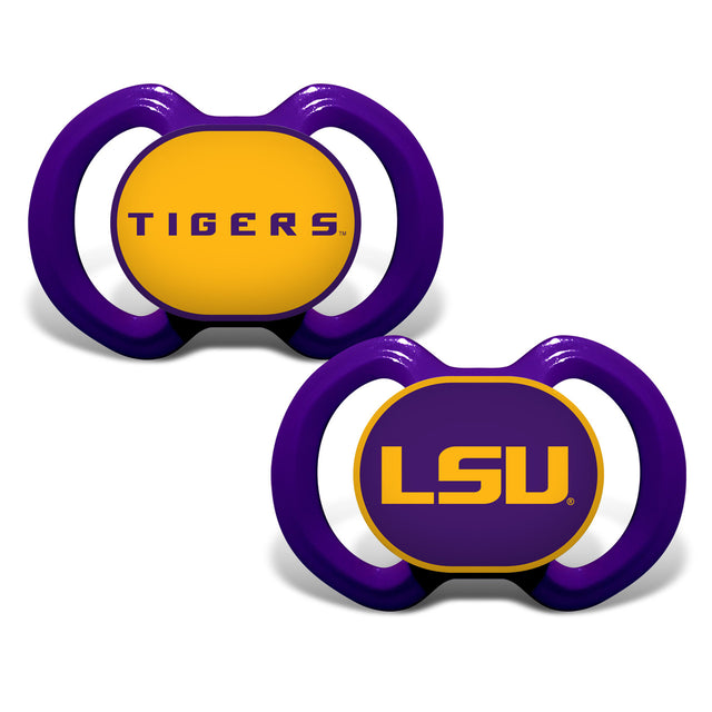 Paquete de 2 chupetes alternativos de LSU Tigers