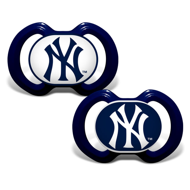 Paquete de 2 chupetes alternativos de los New York Yankees