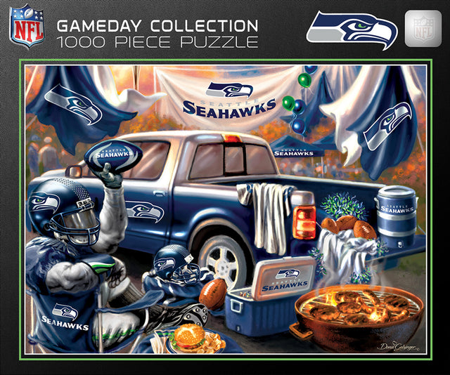 Rompecabezas de 1000 piezas de los Seattle Seahawks con diseño de día de juego