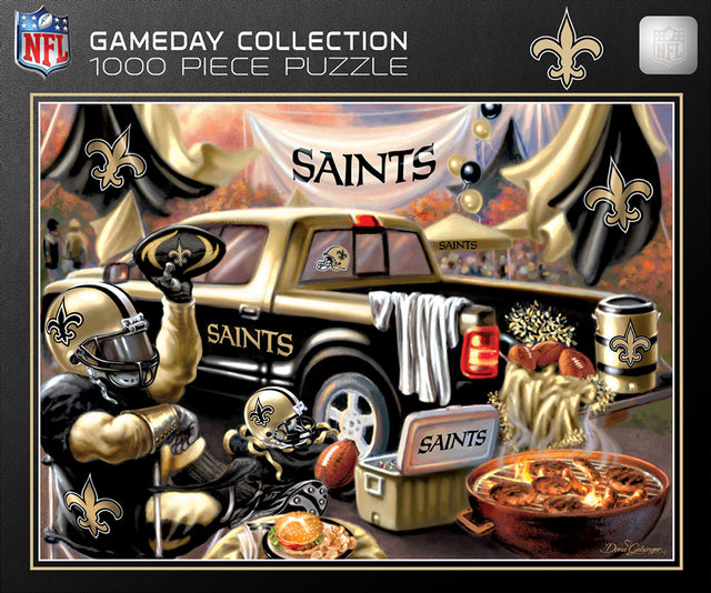 Rompecabezas de 1000 piezas de los New Orleans Saints con diseño de día de juego