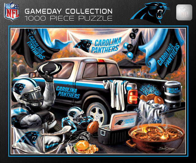 Rompecabezas de 1000 piezas de los Carolina Panthers con diseño de día de juego