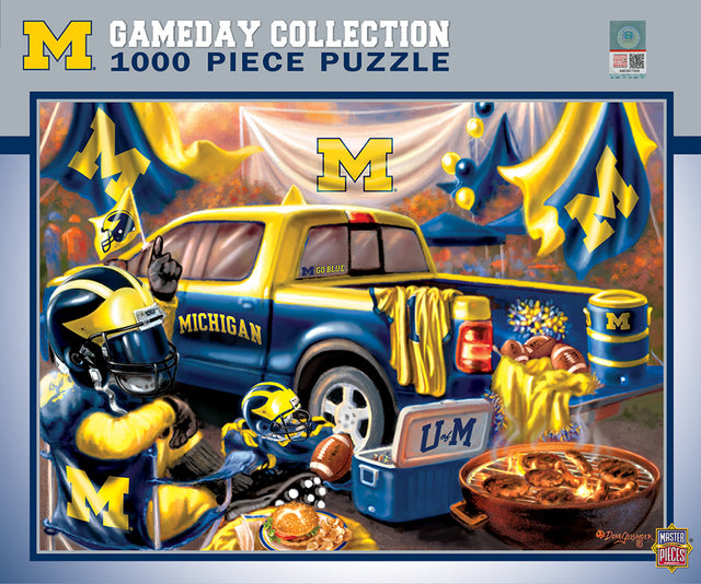 Rompecabezas de 1000 piezas de los Wolverines de Michigan, diseño de día de juego