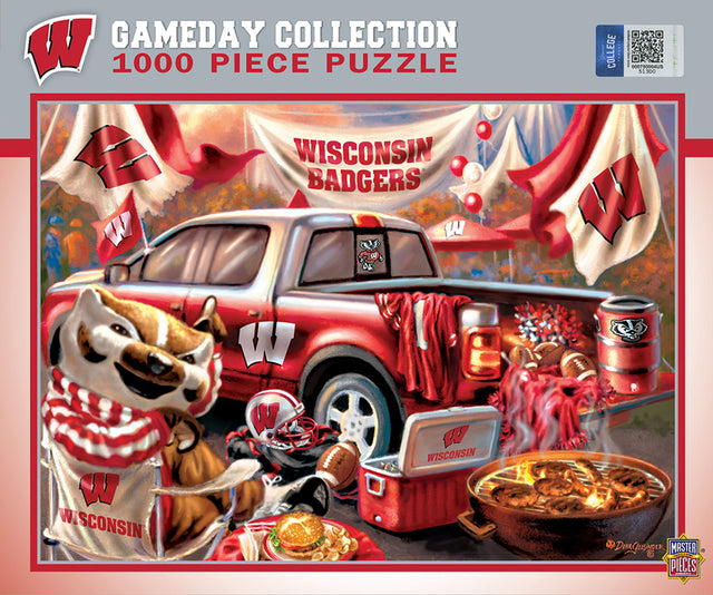 Rompecabezas de 1000 piezas de Wisconsin Badgers con diseño de día de juego