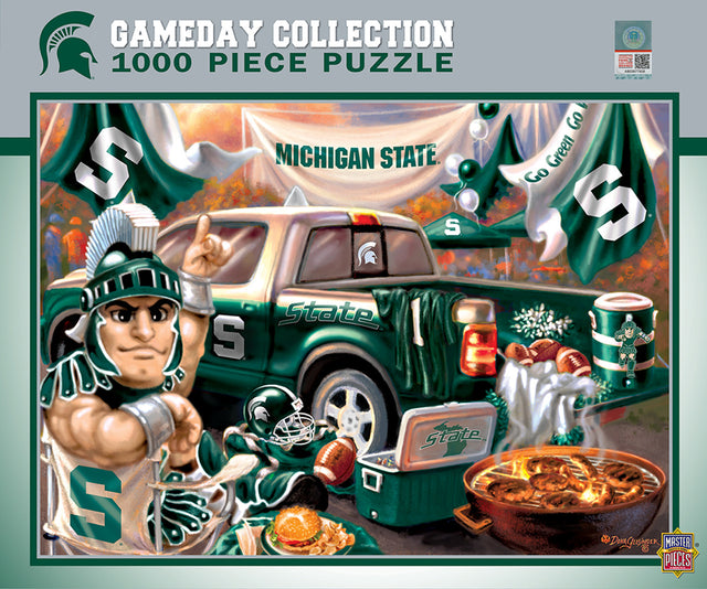 Rompecabezas de 1000 piezas de los Spartans de Michigan State con diseño de día de juego