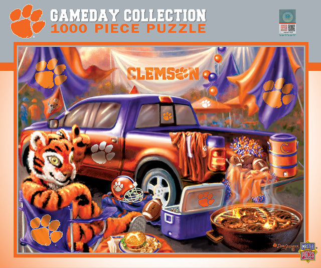 Rompecabezas de 1000 piezas de los Clemson Tigers con diseño de día de juego