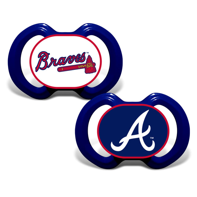 Paquete de 2 chupetes de los Atlanta Braves