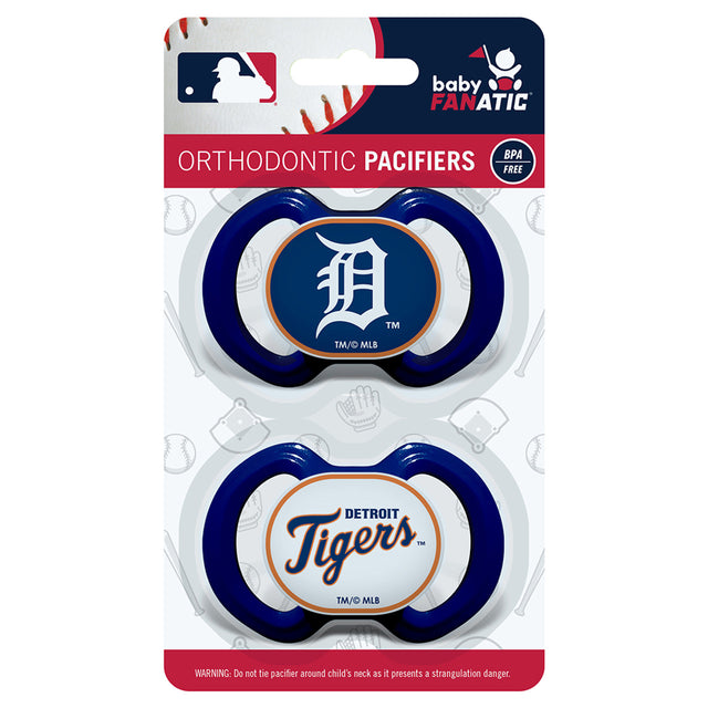 Paquete de 2 chupetes de los Detroit Tigers