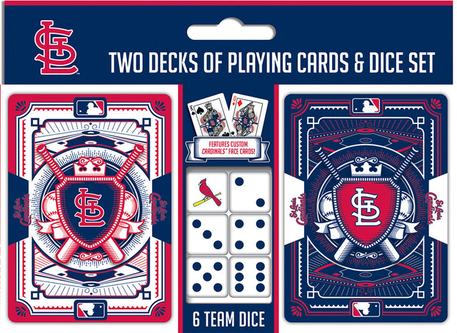 Juego de naipes y dados de los St. Louis Cardinals