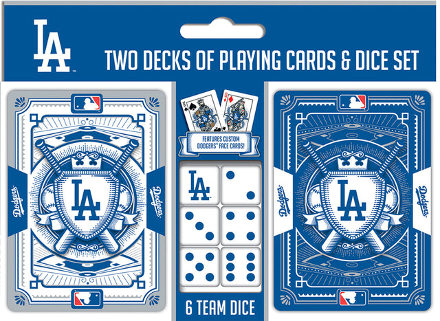 Juego de naipes y dados de Los Angeles Dodgers