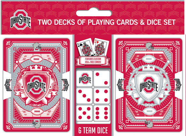 Juego de naipes y dados de los Ohio State Buckeyes