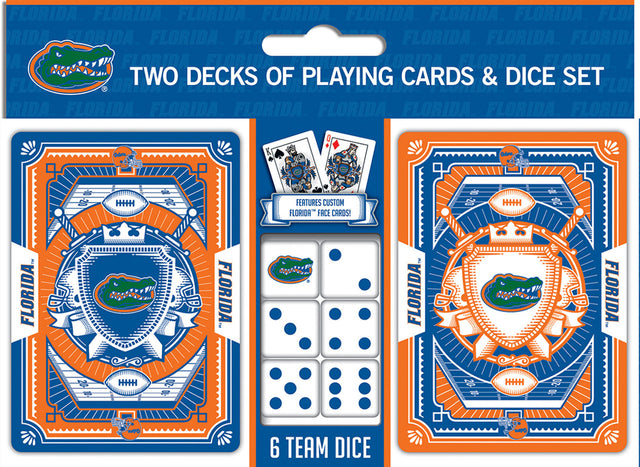 Florida Gators Playing Cards and Dice Set