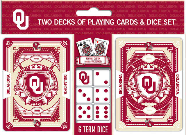 Juego de naipes y dados de los Oklahoma Sooners