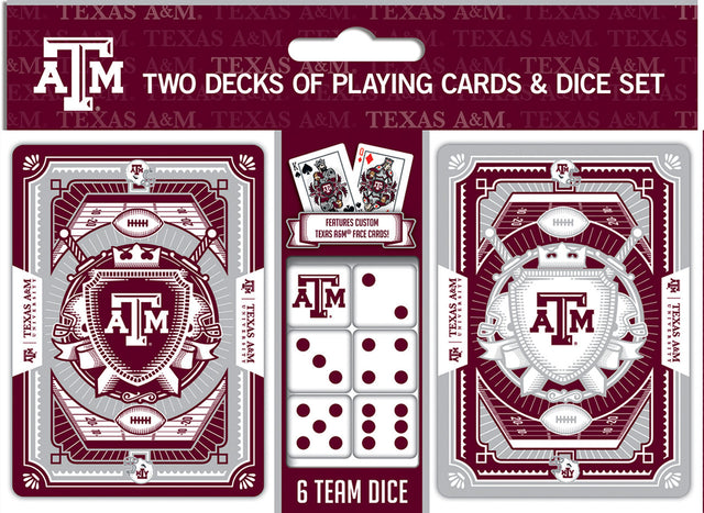 Juego de naipes y dados de los Texas A&amp;M Aggies