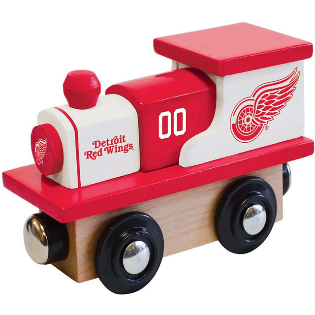 Tren de juguete de madera de los Detroit Red Wings