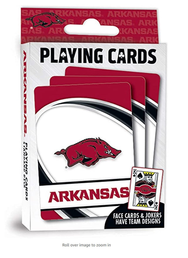 Logotipo de las cartas de juego de los Arkansas Razorbacks