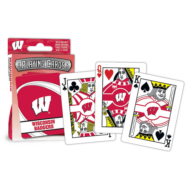 Logotipo de los naipes de Wisconsin Badgers