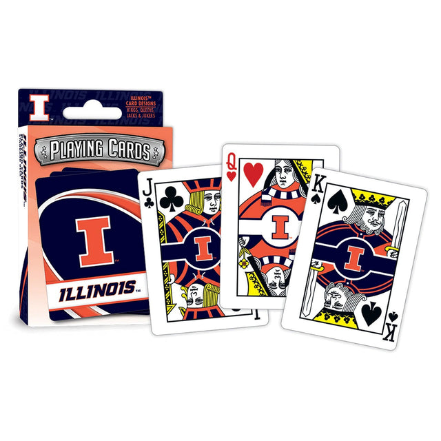 Illinois Fighting Illini Playing Cards Logo