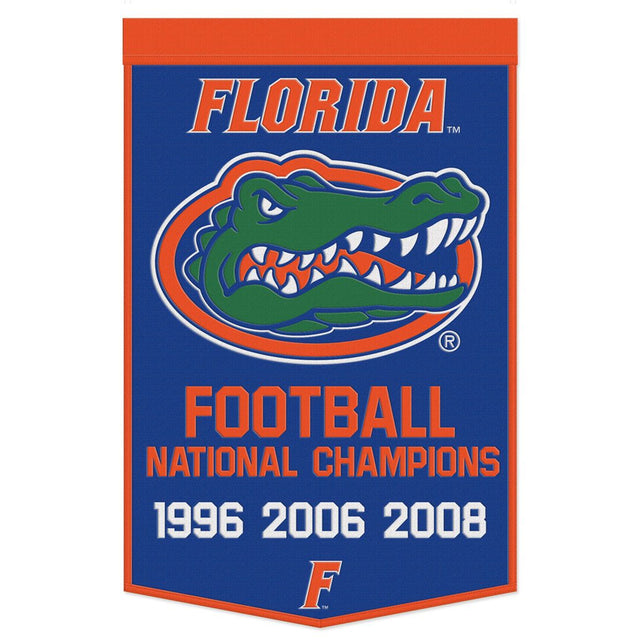 Bandera de lana de los Florida Gators de 24 x 38 pulgadas con diseño Dynasty Champ