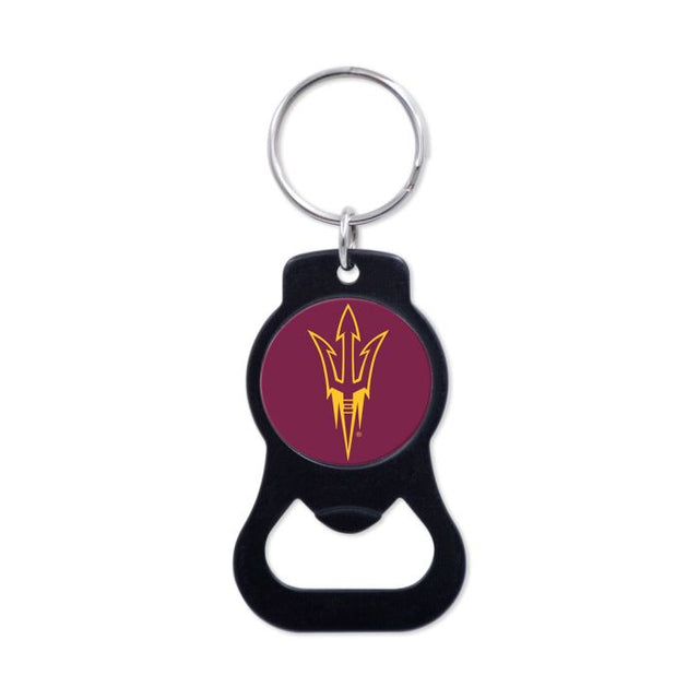 Arizona State Sun Devils Black Bottle Opener Key Ring