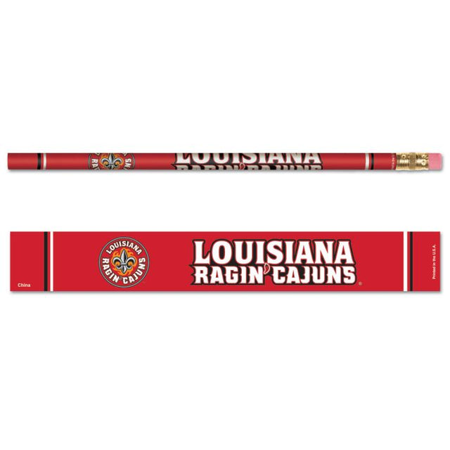 路易斯安那州 - Lafayette Ragin Cajuns 铅笔 6 支装