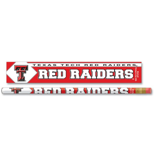 Paquete de 6 lápices de los Texas Tech Red Raiders