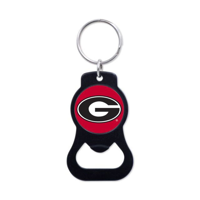 Georgia Bulldogs Black Bottle Opener Key Ring