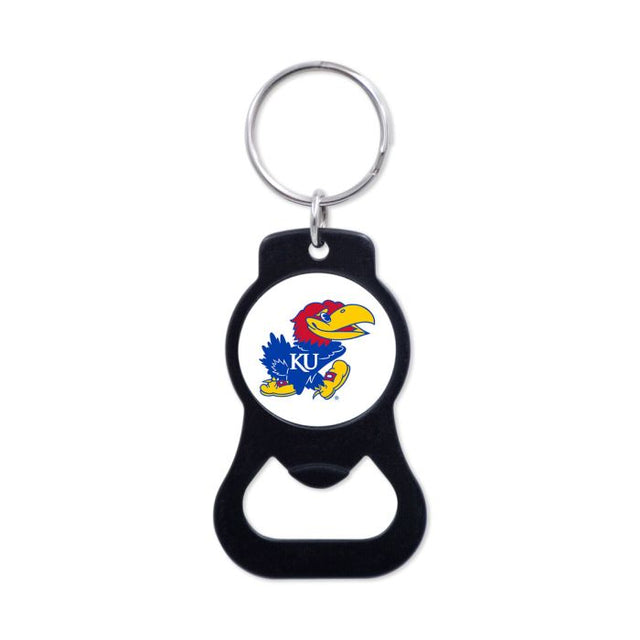 Kansas Jayhawks Black Bottle Opener Key Ring