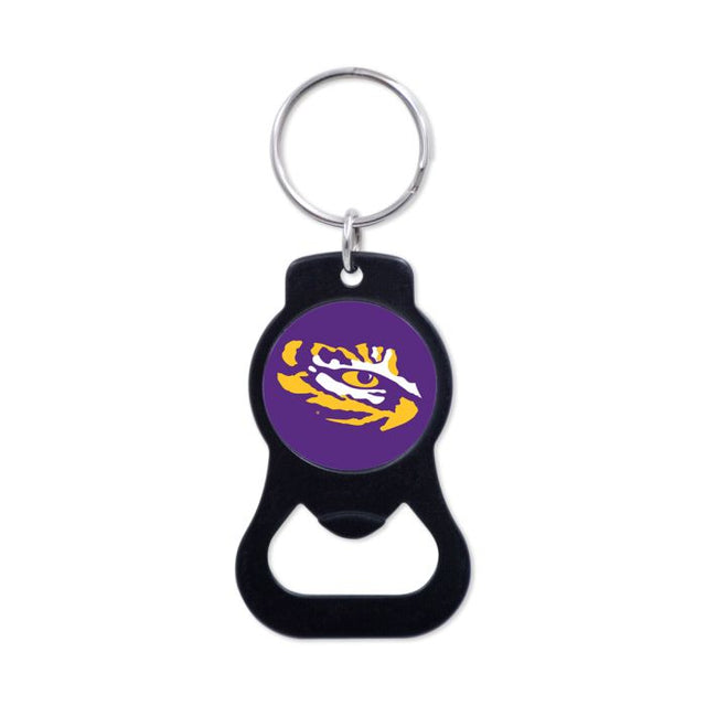 LSU Tigers Black Bottle Opener Key Ring