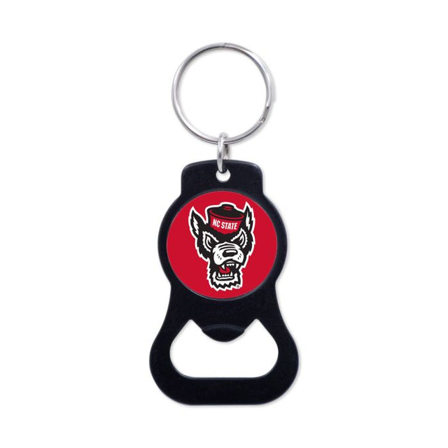 NC State Wolfpack Black Bottle Opener Key Ring