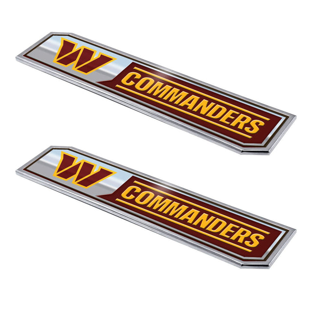 Paquete de 2 emblemas para camionetas de Washington Commanders