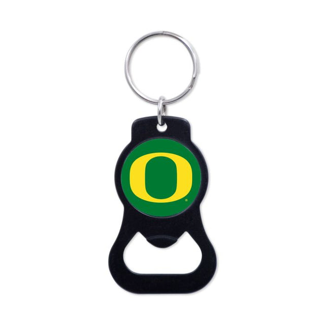 Oregon Ducks Black Bottle Opener Key Ring